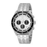 ESPRIT Men's Chronograph Watch with Silver Color Case and Stainless Steel Bracelet
