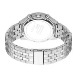 ESPRIT Men's Chronograph Watch - Silver Case, Dark Blue Dial, Stainless Steel Bracelet