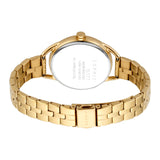Esprit Women Watch, Gold Color Case, Silver Dial, Gold Color Stainless Steel Metal Bracelet
