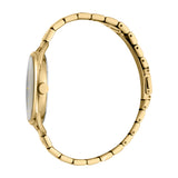 Esprit Women Watch, Gold Color Case, Silver Dial, Gold Color Stainless Steel Metal Bracelet