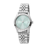 ESPRIT Women's Silver Color Watch with Light Blue Dial and Date Function