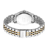 ESPRIT Women's Two Tone Silver & Gold Color Watch with Black Dial and Date Function
