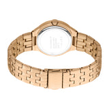 ESPRIT Women's Rose Gold Watch with Silver Dial and Metal Bracelet
