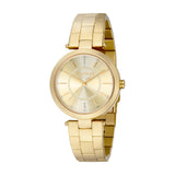 ESPRIT Women's Gold Watch with Champagne Dial and Gold Metal Bracelet