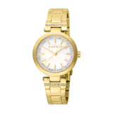 ESPRIT Women's Watch, Gold Color Case, White MOP Dial, Gold Color Metal Bracelet