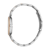 ESPRIT Women's Watch, Two Tone Silver & Rose Gold Color Case & Bracelet, White MOP Dial