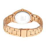 ESPRIT Women's Rose Gold Watch with Silver Dial and Date Function