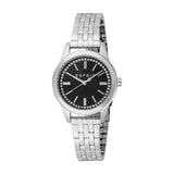 ESPRIT Women's Silver Stainless Steel Watch with Black Dial