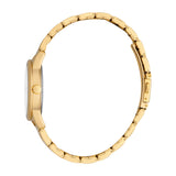 ESPRIT Women's Watch with Gold Color Case, White MOP Dial, and Gold Color Metal Bracelet