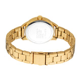 ESPRIT Women's Watch, Gold Color Case with Dark Green & Silver Glitter Dial, 3 Hands, 5 ATM
