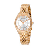 ESPRIT Women's Watch Rose Gold Color Case Silver Dial Rose Gold Color Metal Bracelet