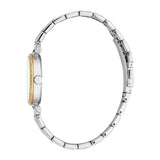 ESPRIT Women Watch, Two Tone Silver & Gold Color Case & Metal Bracelet Silver Dial, 3 Hands, 5 ATM