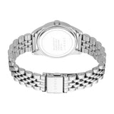 ESPRIT Women's Watch, Silver Color Case, Silver Dial, Stainless Steel Metal Bracelet, 3 Hands, 5 ATM
