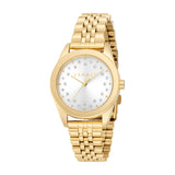 ESPRIT Women's Gold Color Watch with Metal Bracelet and Three Hands
