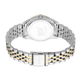 ESPRIT Women's Two Tone Silver & Gold Color Watch with White MOP Dial and Metal Bracelet