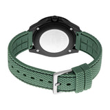 ESPRIT Men & Women's Watch Black Color Case Black Dial Green Silicone Strap
