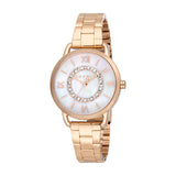 ESPRIT Women's Watch, Rose Gold Color Case, White MOP Dial, Rose Gold Color Metal Bracelet
