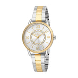 ESPRIT Women's Watch Two Tone Silver & Gold Color Case & Bracelet, Silver Dial