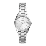Fossil Scarlette Women's Mini Three-Hand Date Stainless Steel Watch