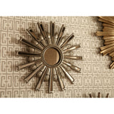 Ethan Allen Silver Starburst Mirror (51Cm) 51X51 cm