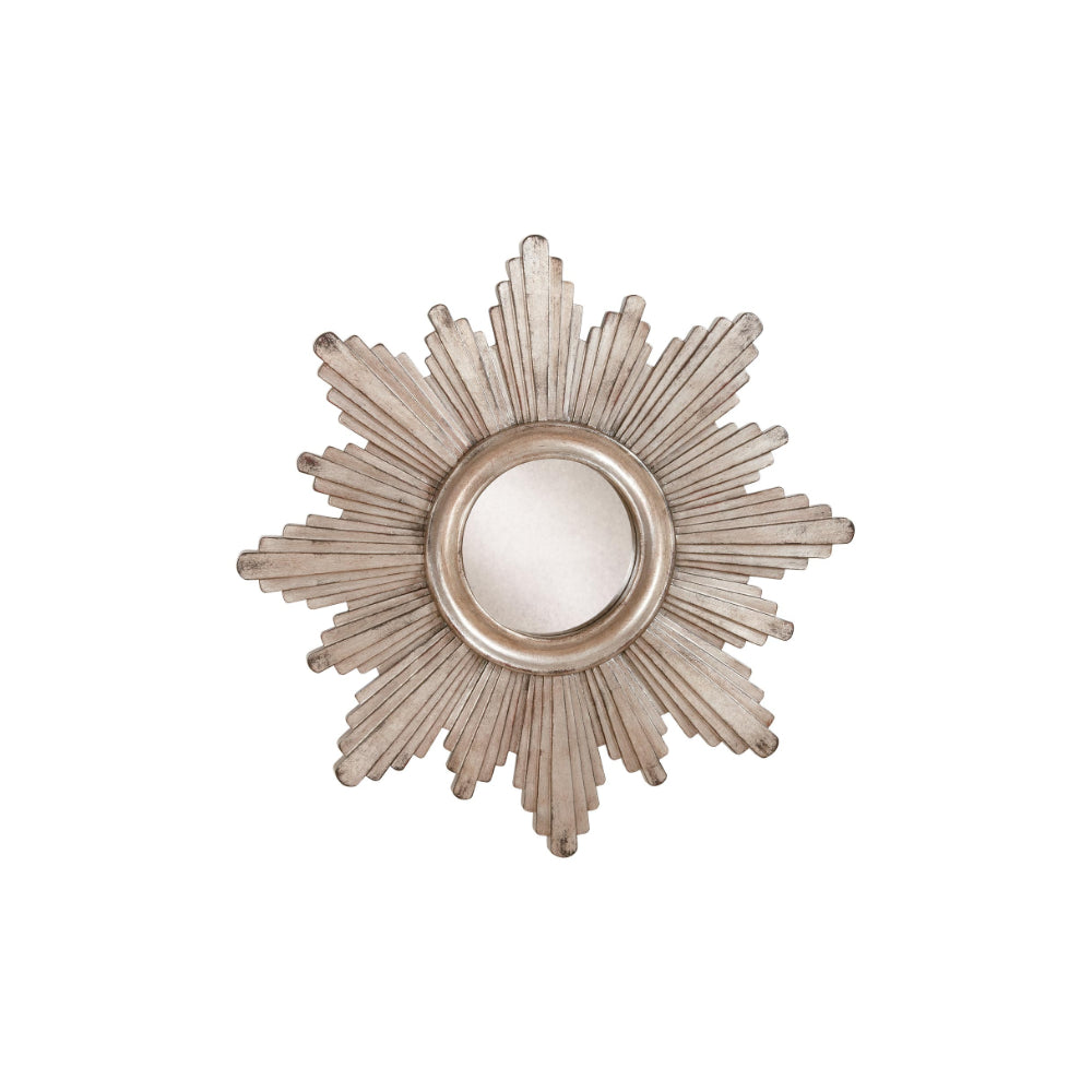 Ethan Allen Silver Sunburst Mirror (66Cm) 66X66 cm | Home and Furniture Home | Home Décor | Mirrors