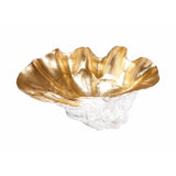 Ethan Allen Large Gold Leafed Clam Shell