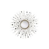 Ethan Allen Silver Toned Soleil Mirror 123X123 cm