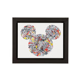 Ethan Allen Wall Frame "Disney Drip Paint Mickey"