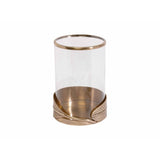 Ethan Allen Medium Leaf Hurricane, Brass