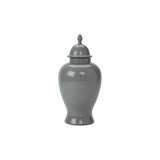 Ethan Allen Small Gray Temple Jar