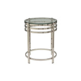 Ethan Allen Nickel Side Table