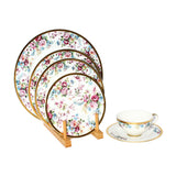 Falken Porzellan Carinzia Dinner Set 95 Pcs Gold - Blue Salon