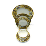 Falken Porzellan Opal Cobalt Gold - Dinner Set 95 Pcs