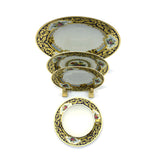 Falken Porzellan Opal Cobalt Gold - Dinner Set 95 Pcs