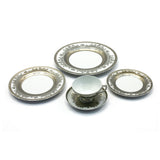 Falken Porzellan Platin - Dinner Set 95 Pcs