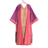 Fahm Pink Dress & Abaya Set, Free Size