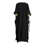 Fahm Black Dress & Abaya Set, Free Size