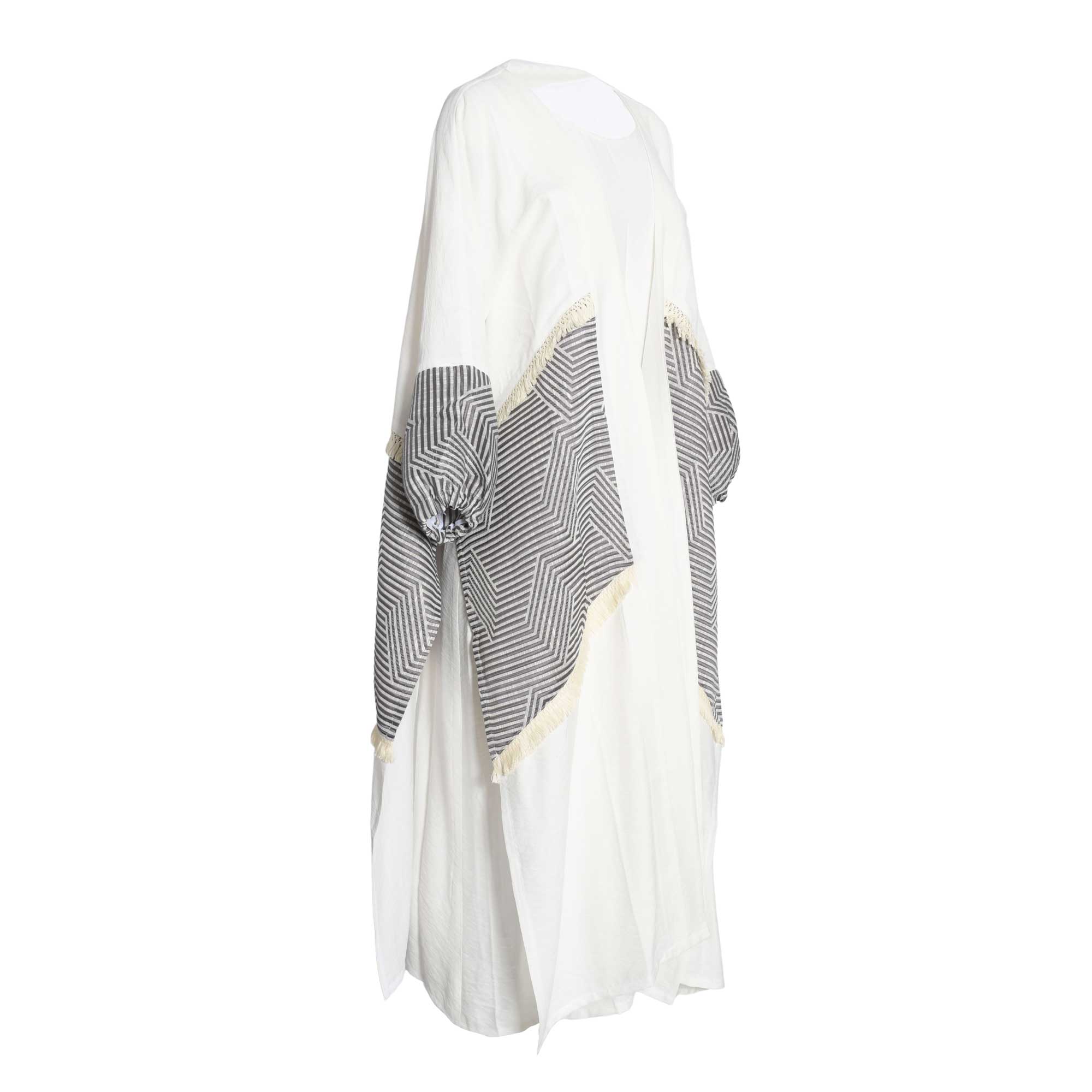 Fahm Dress & Abaya (Set) White & Grey Stripes free Size | Abaya | All Clothing | Clothing | EID2023 | GCC | Kaftans & Abayas | Ramadan23 | Traditional Wear | Women | Women All Clothing | Women All Clothing Dresses | Women All Clothing Traditional Wear Ram Fahm Dress & Abaya (Set) White & Grey Stripes free Size | Abaya | All Clothing | Clothing | EID2023 | GCC | Kaftans & Abayas | Ramadan23 | Traditional Wear | Women | Women All Clothing | Women All Clothing Dresses | Women All Clothing Traditional Wear Ram