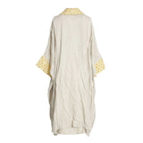 Fahm Beige/Yellow Dress & Abaya Set, Free Size
