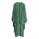 Fahm Women's Green Dress & Abaya (Set) Free Size