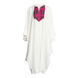 Fahm Women's Off White Dress & Abaya (Set) Free Size