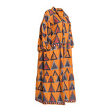 Fahm Women's Orange Dress, Free Size