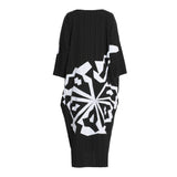 Fahm Women's Black & White Dress