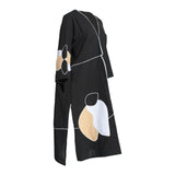 Fahm Women's Black Abaya, Free Size