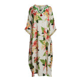 Fahm Women's Floral Dress, Free Size