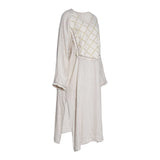 Fahm Women's Beige Dress, Free Size