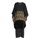 Fahm Women's Black Dress, Free Size