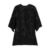 Fahm Women's Black Dress, Free Size