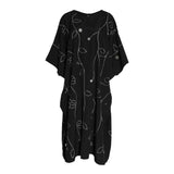 Fahm Women's Black Dress, Free Size