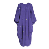 Fahm Women's Purple Dress, Free Size